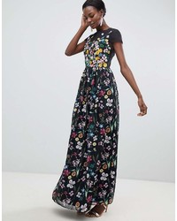 Ted Baker Embroidered Floral Mariz Maxi Dress