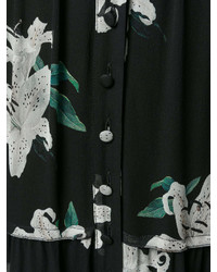 Dondup Floral Print Maxi Dress
