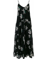 Dondup Floral Print Maxi Dress