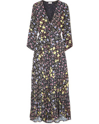 RIXO Katie Floral Print Crepe Midi Dress