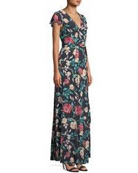 Lovers And Friends Kayla Floral Print Wrap Maxi Dress