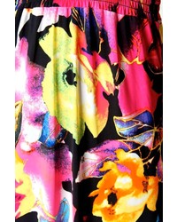 Boohoo Petite Kiera Rose Print Maxi Dress