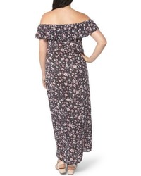 Evans Plus Size Ditsy Floral Convertible Maxi Dress