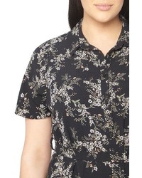 Evans Plus Size Floral Maxi Shirtdress