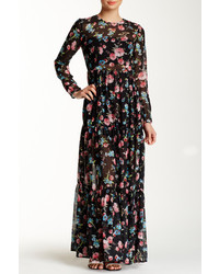 Renamed Apparel Floral Maxi Long Sleeve Dress