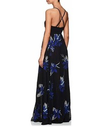 Proenza Schouler Tropical Floral Print Silk Maxi Dress