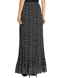 Diane von Furstenberg Addyson Printed Paneled Silk Chiffon Maxi Skirt