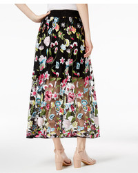 Cynthia Rowley Cr By Embroidered Maxi Skirt Only At Macys