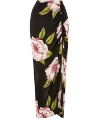 Topshop Floral Print Maxi Skirt