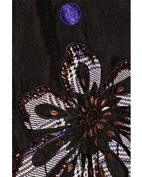 Temperley London Josette Embellished Polka Dot Silk Organza Maxi Skirt