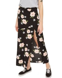 Topshop Split Floral Maxi Skirt