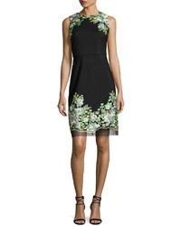 Donna Ricco Floral Embroidered Sheath Dress