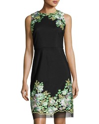 Donna Ricco Floral Embroidered Sheath Dress