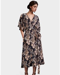 Cynthia Rowley Floral Silk Kimono Dress