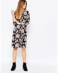 Only Floral Midi Shirt Dress