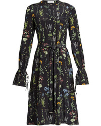 Altuzarra Leighton Floral Print Long Sleeved Midi Dress