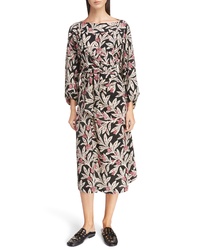 Isabel Marant Etoile Lisa Floral Print Midi Dress