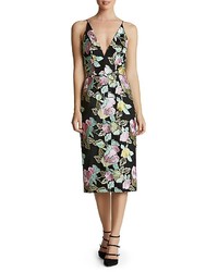 Dress the Population Mariah Floral Embroidered Midi Dress