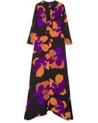 Dodo Bar Or Ninette Floral Print Silk Maxi Dress