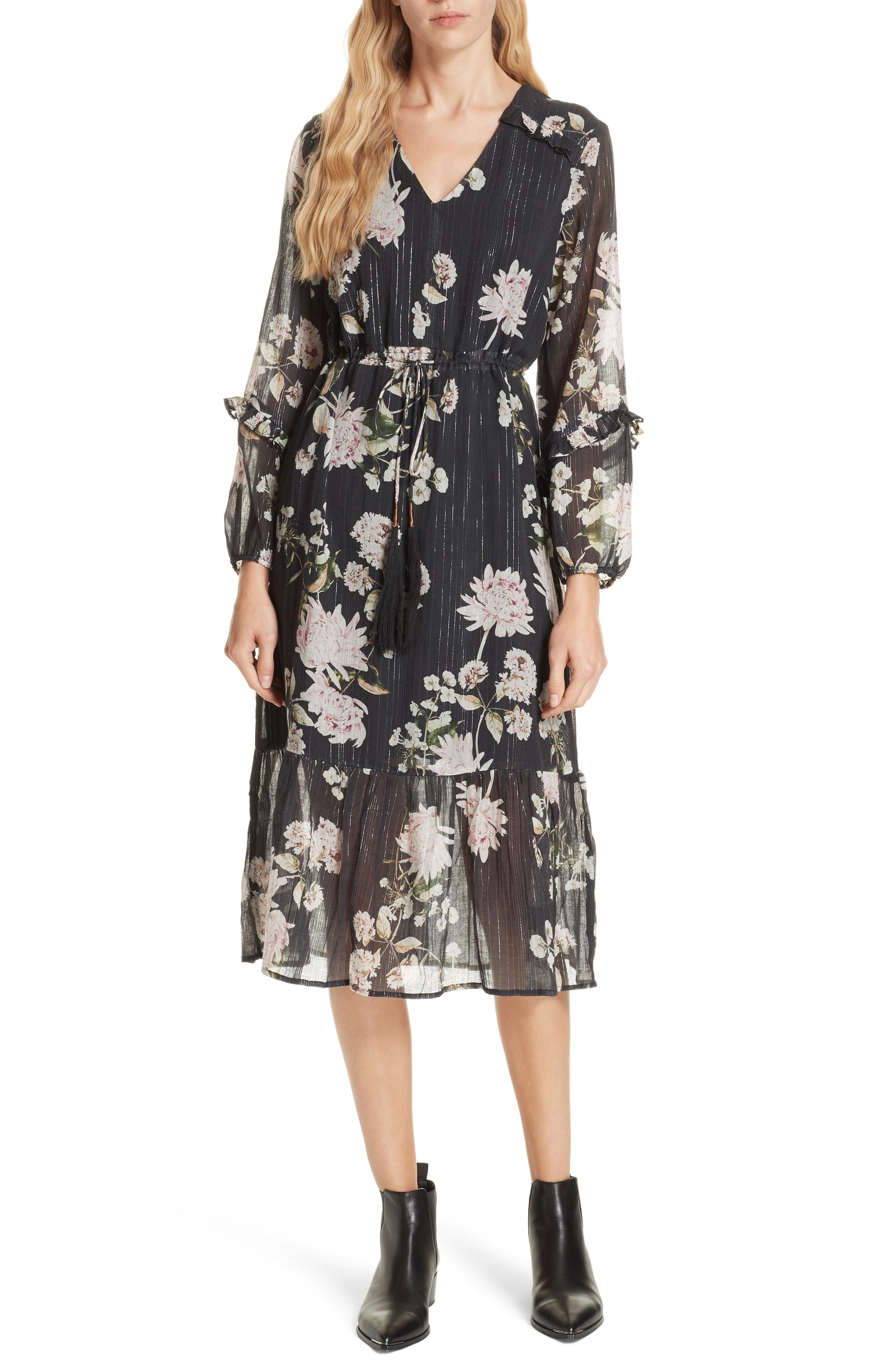 nordstrom floral midi dress