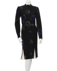 Prada Silk Floral Print Dress