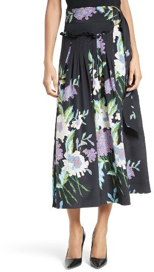 dvf midi skirt