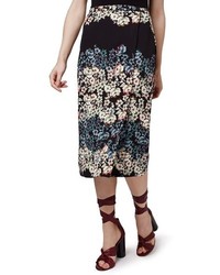 Topshop Floral Wrap Skirt