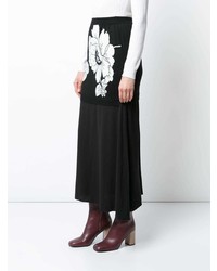 Boutique Moschino Flower Midi Skirt