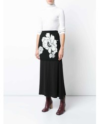 Boutique Moschino Flower Midi Skirt