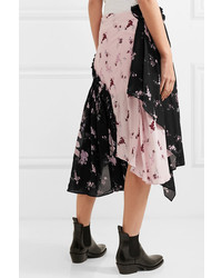 Preen Line Sumin Asymmetric Floral Print Skirt