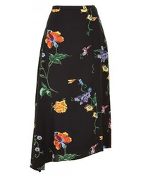 Tibi Bella Floral Asymmetrical Skirt