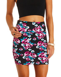 Charlotte Russe Floral Print Bodycon 