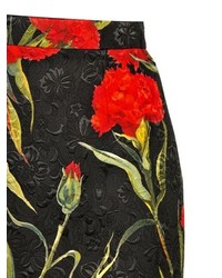 Dolce & Gabbana Floral Cotton Silk Brocade Mini Skirt