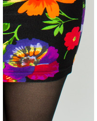 American Apparel Floral High Waist Mini Skirt