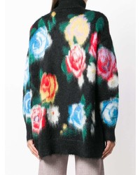 Miu Miu Rose Knit Longline Sweater