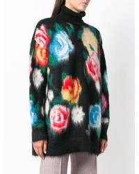 Miu Miu Rose Knit Longline Sweater