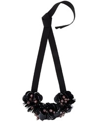 Black Floral Necklace