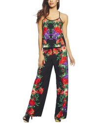 Arden B Tropical Flower Palazzo Pants