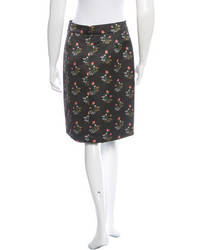 Derek Lam Floral Pencil Skirt