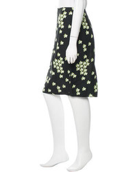 Marni Floral Print Pencil Skirt