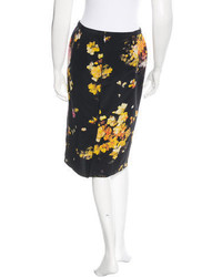 Dolce & Gabbana Floral Print Pencil Skirt