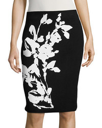 Calvin Klein Floral Print Pencil Skirt