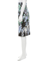 Milly Floral Print Pencil Skirt W Tags