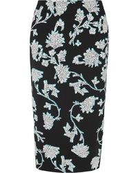 Diane von Furstenberg Floral Print Stretch Cady Pencil Skirt