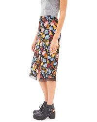 Forever 21 Lacy Floral Slip Skirt