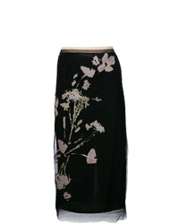 N°21 N21 Floral Embroidered Pencil Skirt