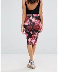 Jessica Wright Pencil Floral Skirt