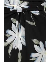 LuLu*s Deciding Factor Convertible Black Floral Print Romper