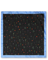 Paul Smith Floral Print Silk Twill Pocket Square