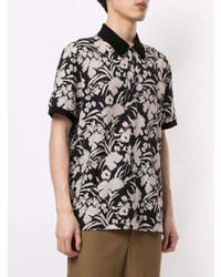 Salvatore Ferragamo Fiori Print Polo Shirt